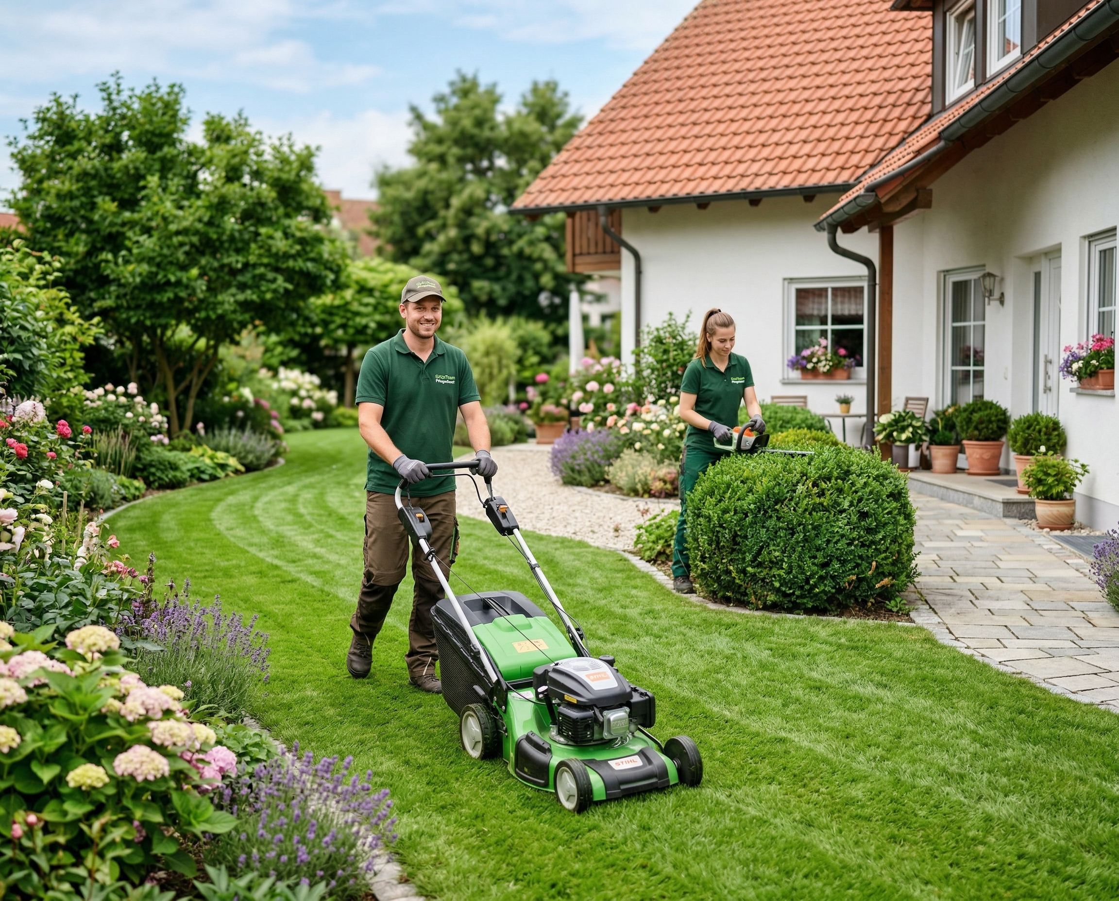 Illustration Gartenpflege