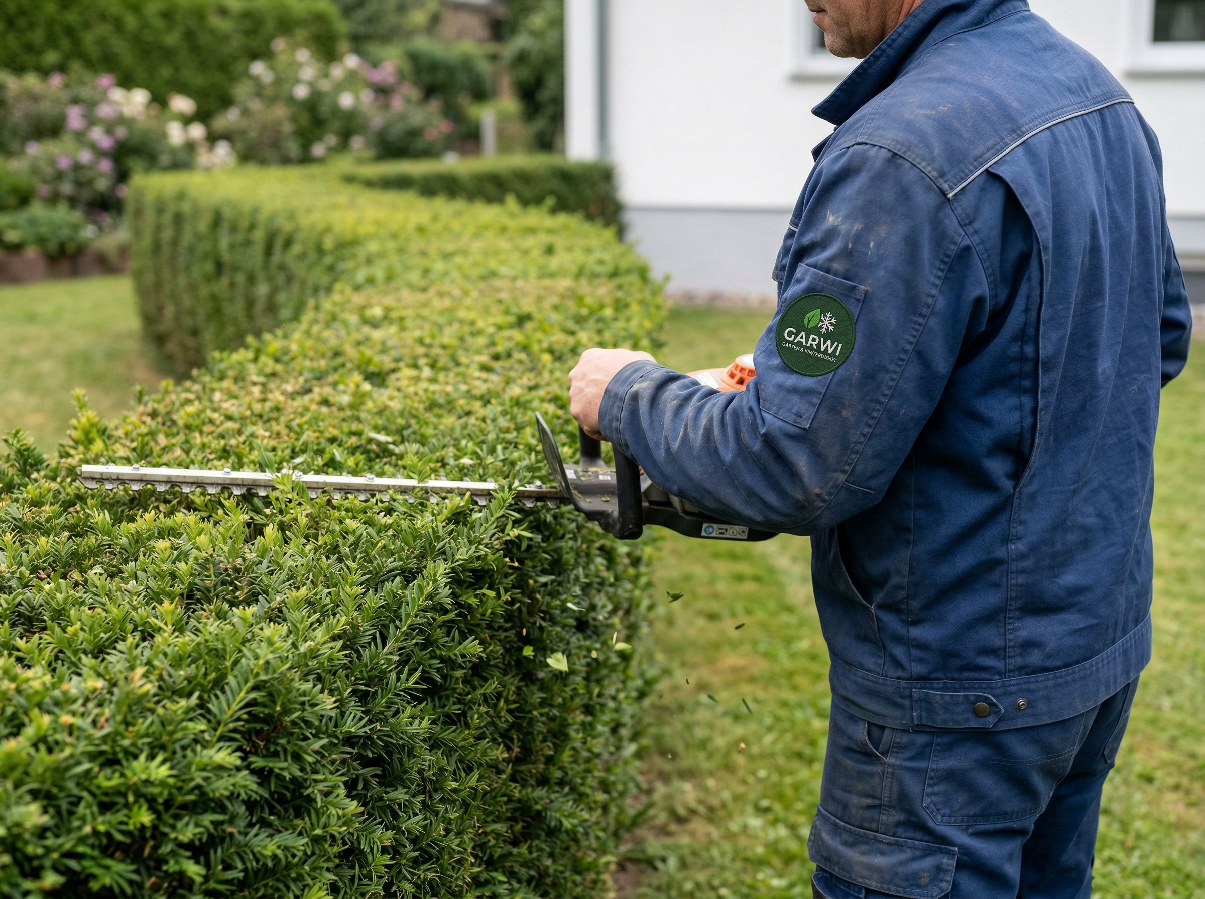 Illustration Heckenschnitt