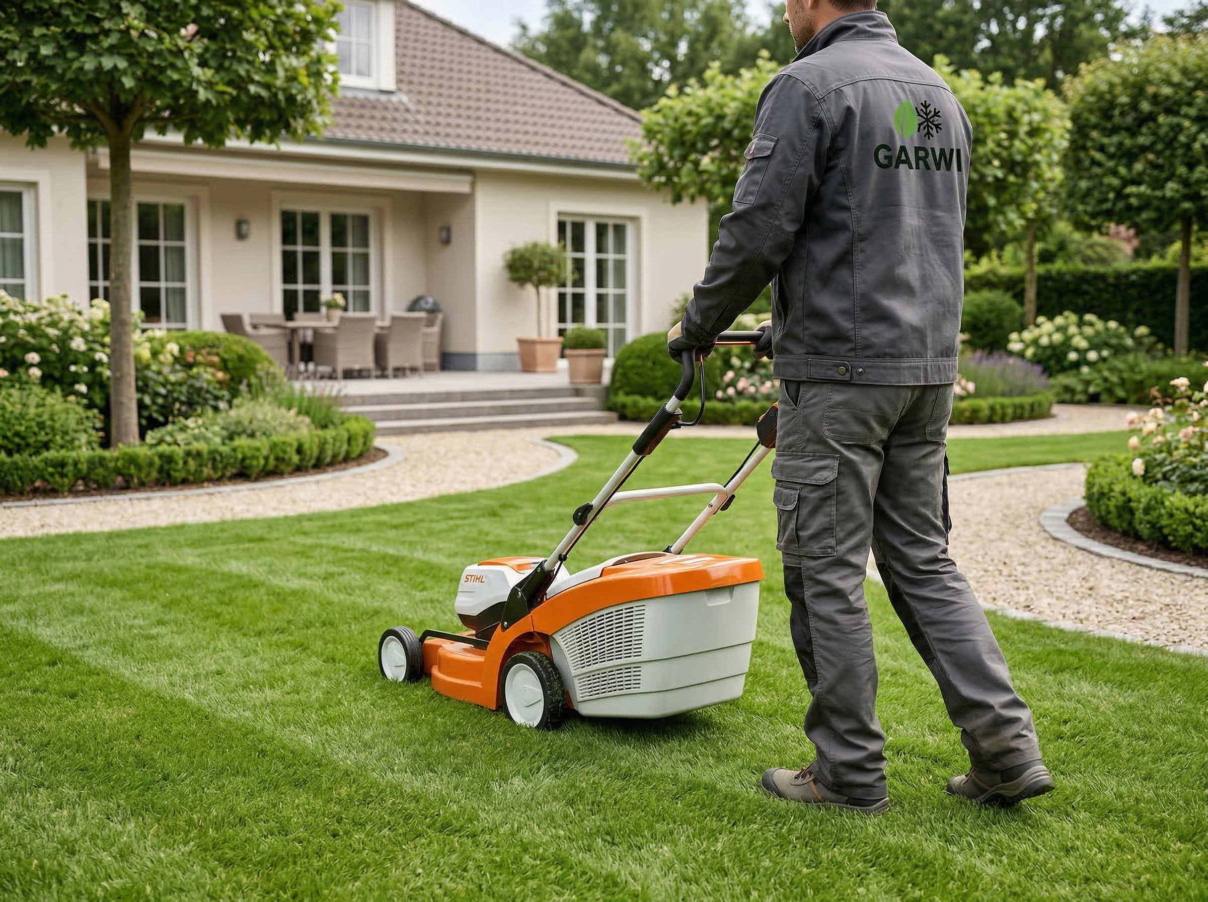 Illustration Rasenservice